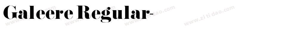 Galeere Regular字体转换